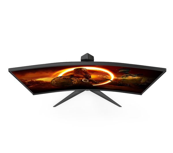 AOC 27" Curved Gaming Monitor QHD 165Hz, 1ms, VA, FreeSync, HDR10, Height Adjust, Low input Lag, 2560 x 1440