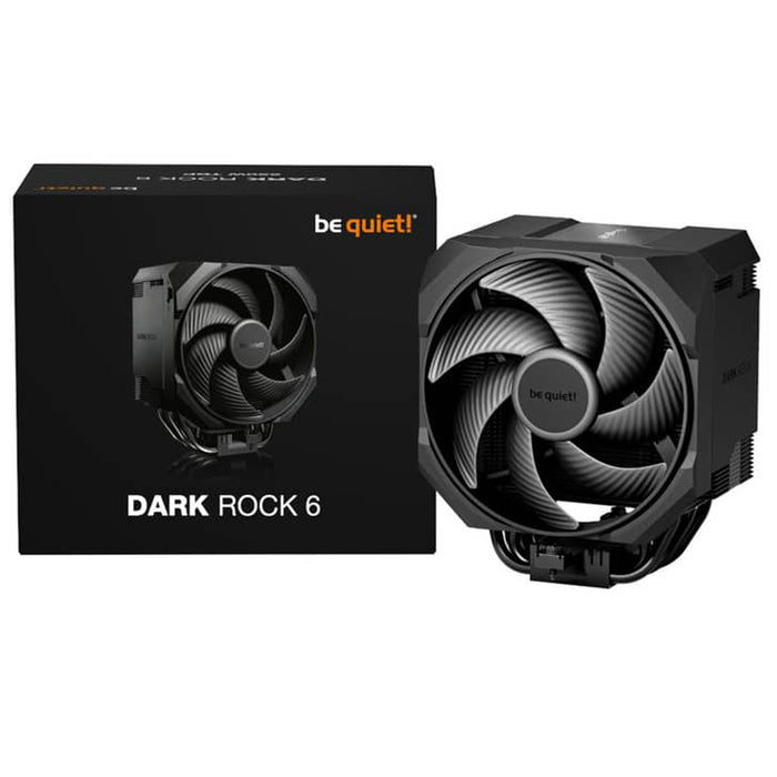 Be quiet! Dark Rock 6 – Single‑Tower Air CPU Cooler, 135mm PWM Fan, 220W TDP