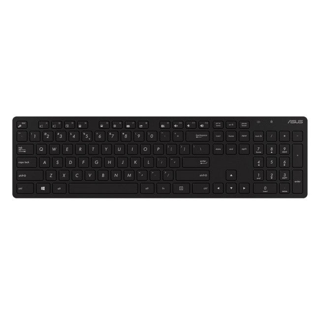 ASUS W5000 RF Wireless Keyboard & Mouse Bundle – Low Profile, 1600 DPI, UK Layout