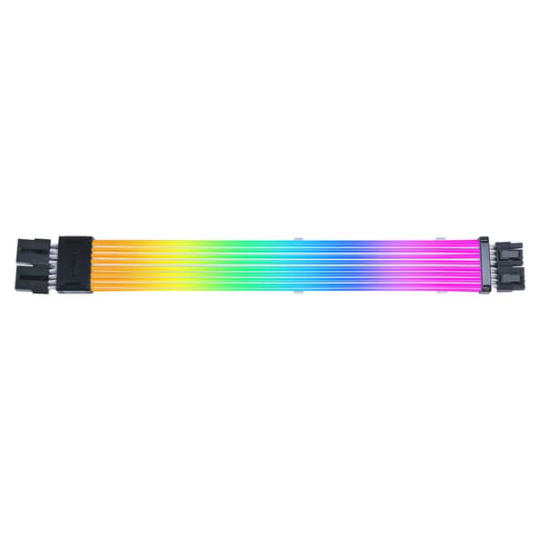 Lian Li STRIMER Wireless ARGB GPU 2×8‑Pin Extension Cable – RGB Lighting