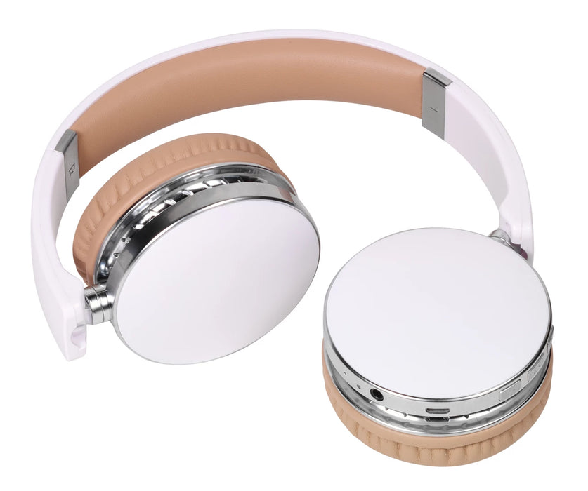 Vivanco Neos White Bluetooth Headphones – Wireless – Foldable – 8‑Hour Battery