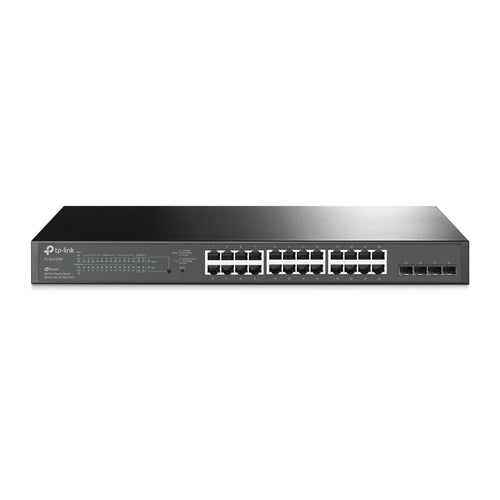 TP‑Link JetStream SG2428P – 28‑Port Gigabit Smart PoE+ Switch, Managed L2/L2+, 1U Rack