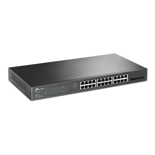 TP‑Link JetStream SG2428P – 28‑Port Gigabit Smart PoE+ Switch, Managed L2/L2+, 1U Rack