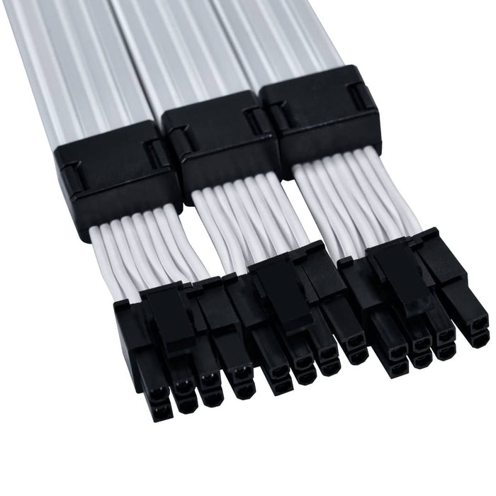 Lian Li STRIMER Wireless ARGB GPU 3×8‑Pin Extension Cable – White