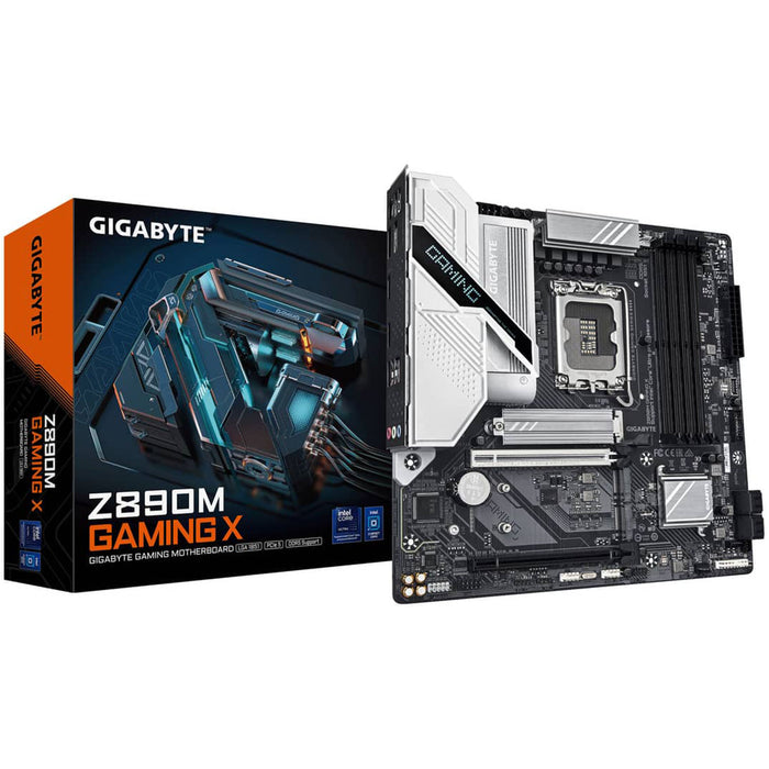 GIGABYTE Z890M GAMING X – LGA1851 Micro ATX Motherboard, DDR5, PCIe 5.0, 2.5Gb LAN