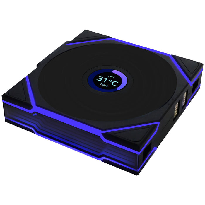 Lian Li UNI FAN TL LCD Wireless 120 Black Triple Pack – ARGB PWM Fans with LCD Screens