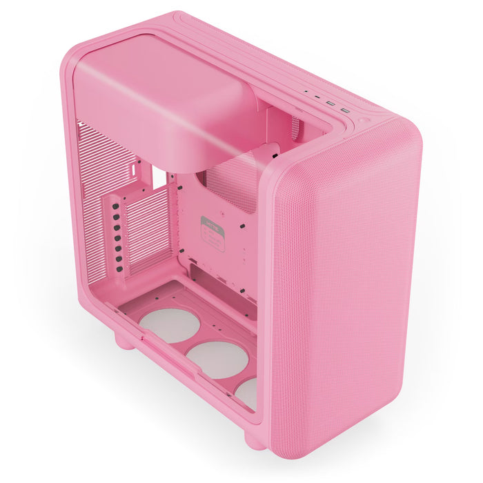 HYTE X50 Strawberry Milk Mid‑Tower Case – High Airflow / E‑ATX