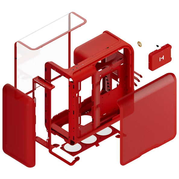 HYTE X50 Cherry Mid‑Tower Case – E‑ATX / High Airflow