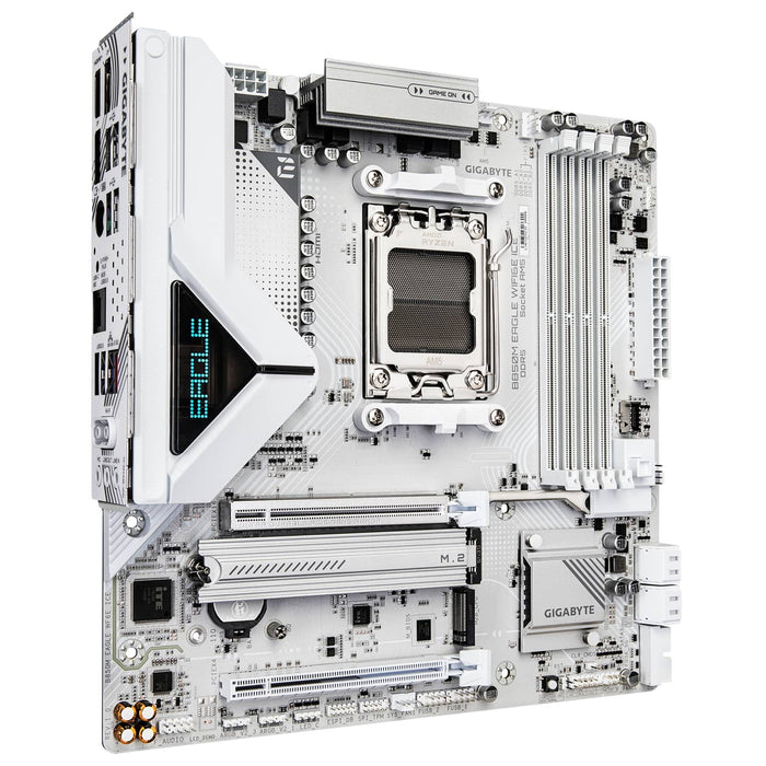 AORUS B850M EAGLE WIFI6E ICE – AM5 Micro ATX Motherboard, DDR5, PCIe 5.0, Wi‑Fi 6E
