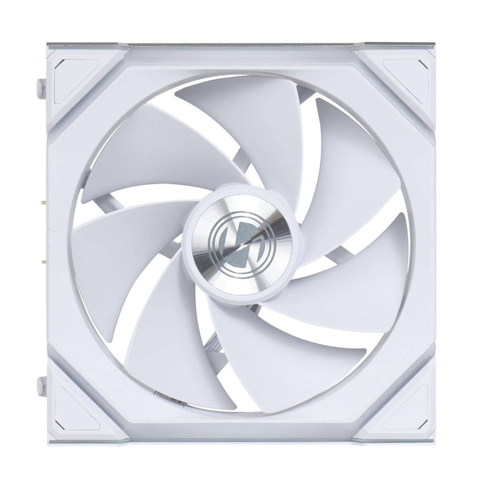 Lian Li UNI FAN SL Wireless RGB 120mm Reverse Flow Fan White – ARGB PWM, 2000RPM