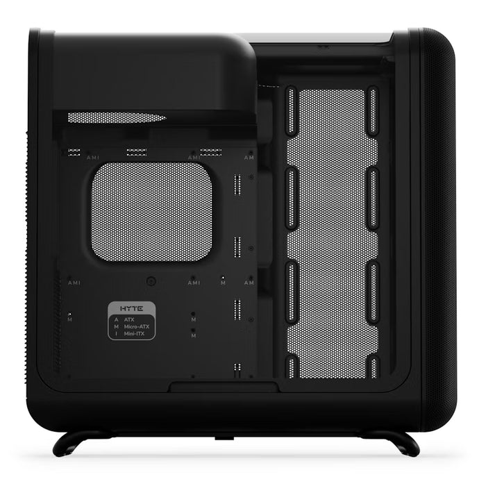 HYTE X50 Pitch Black Mid‑Tower Case – High Airflow / E‑ATX Support