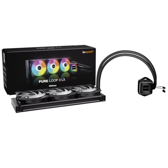 be quiet! PURE LOOP 3 LX 360 – 360mm AIO Liquid CPU Cooler, Triple 120mm Fans, Black