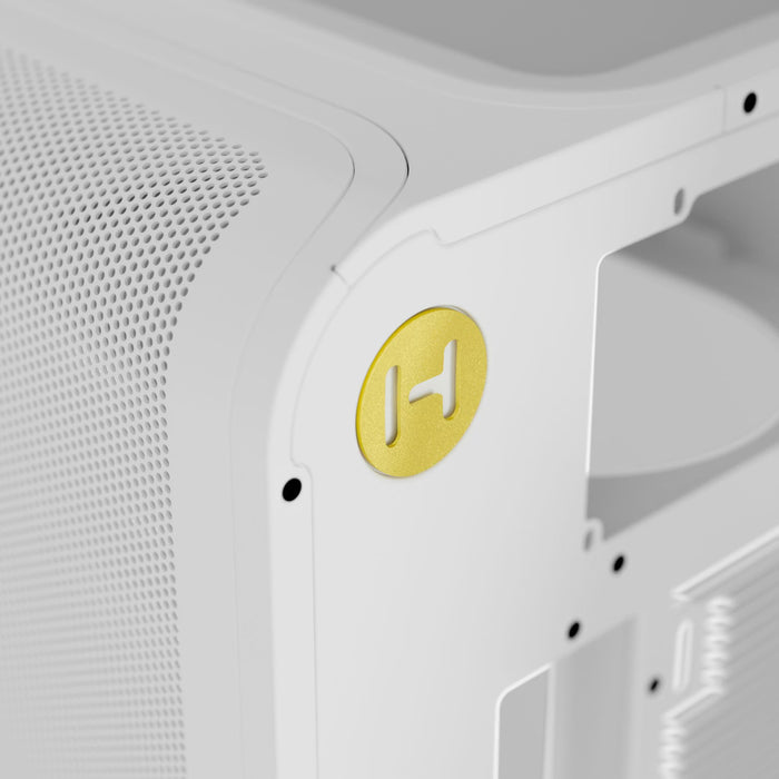 HYTE X50 Snow White Mid‑Tower Case – High Airflow / E‑ATX Support