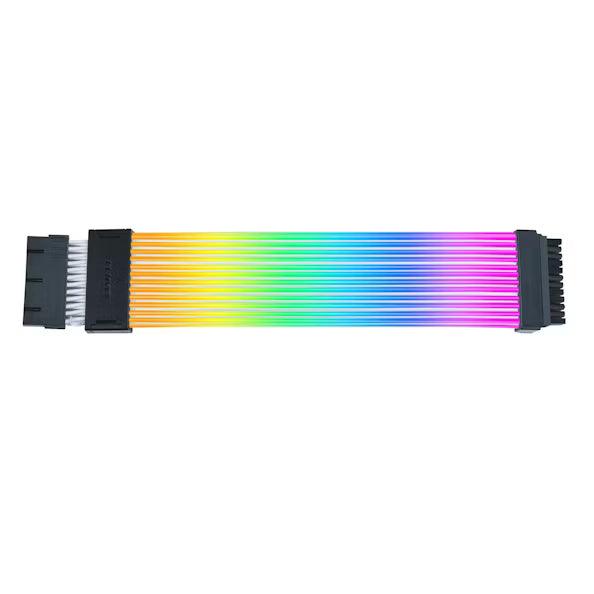 Lian Li STRIMER Wireless ARGB 24‑Pin Extension Cable – 132 LEDs