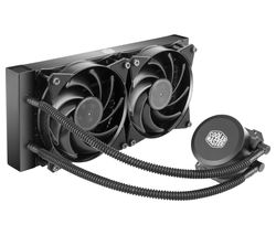 Cooler Master MasterLiquid Lite 240mm Liquid CPU Cooler – 2000RPM, 66.7 CFM, Black