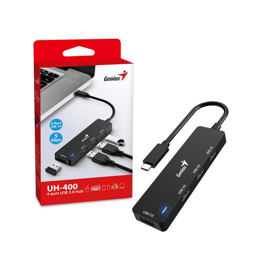 4 port USB-C Hub, USB-C (M) to 4x USB 3.0 Type-A (F) Adapter