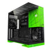 NVidia limited edition geometric future model 5 gaming ATX desktop PC Case, Green