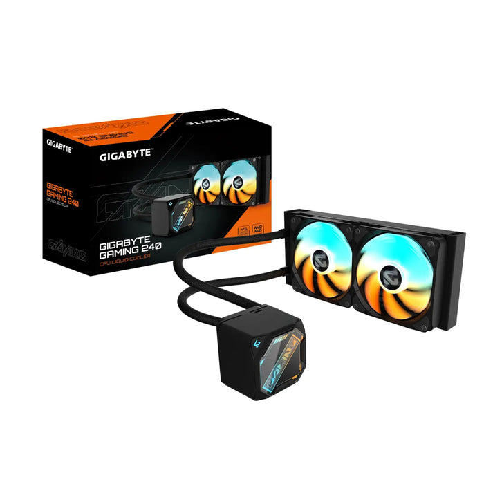Gigabyte Gaming 240 AIO Liquid CPU Cooler Black 240mm Cooling