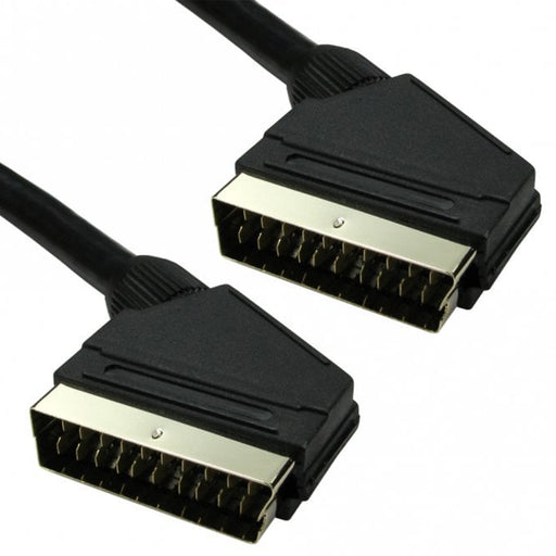 High Quality 5M SCART to SCART cable with 21‑pin gold‑plated connectors.