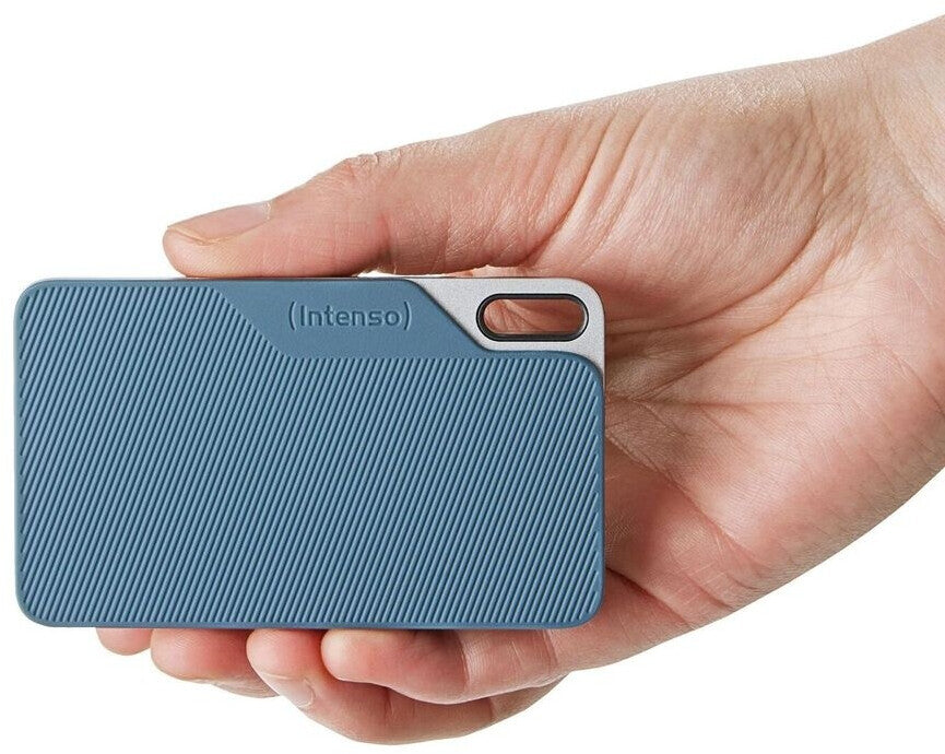 Intenso TX100 1TB External SSD – USB 3.2 Gen 1x1, 500MB/s, Portable Shock‑Resistant Drive