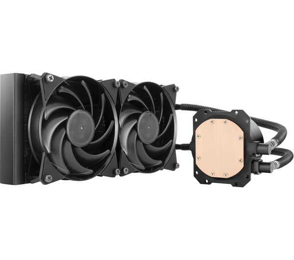 Cooler Master MasterLiquid Lite 240mm Liquid CPU Cooler – 2000RPM, 66.7 CFM, Black