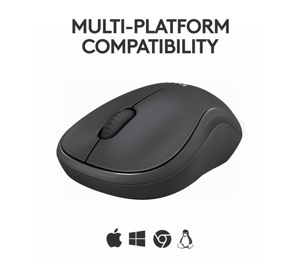 Logitech M240 Silent Wireless Mouse – Bluetooth, 4000 DPI, Quiet Clicks