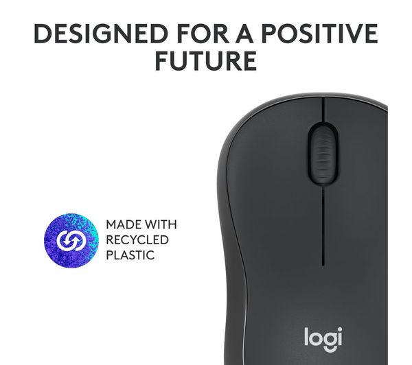Logitech M240 Silent Wireless Mouse – Bluetooth, 4000 DPI, Quiet Clicks