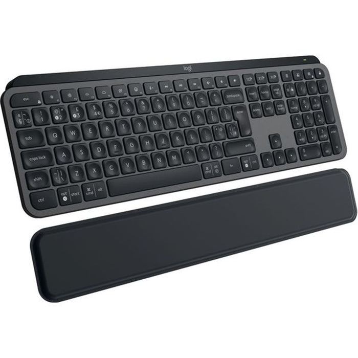 Logitech MX Keys S Plus Wireless Keyboard – Smart Backlight, USB‑C, Multi‑Device, Black