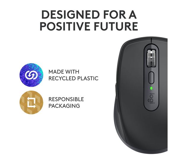 Logitech MX Anywhere 3S Wireless Mouse – 8K DPI Darkfield Sensor, Quiet Click, USB‑C
