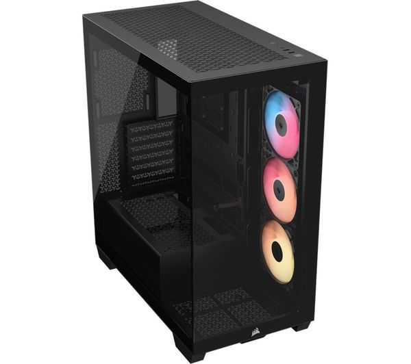 Corsair 3500X RS‑R ARGB Black Mid‑Tower Case with Tempered Glass