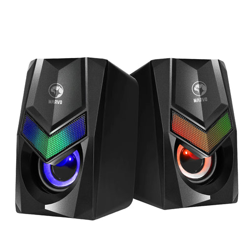 usb gaming PC speaker RGB, black