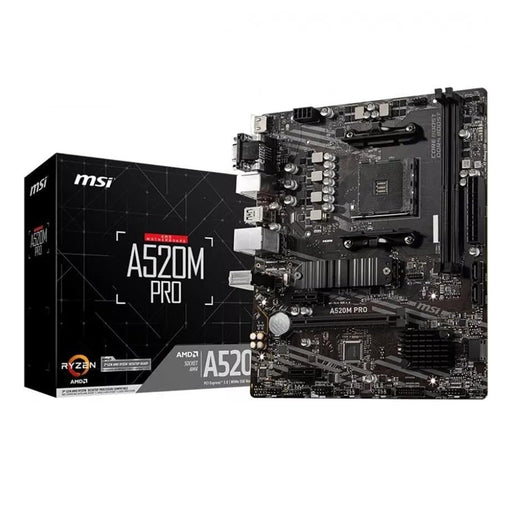 MSI A520 gaming motherboard mATX AMD AM4
