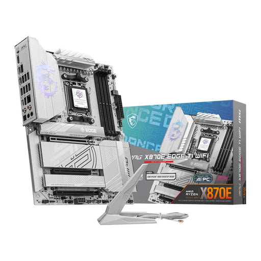 X870E Motherboard WiFi AMD AM5 for gaming, AI powered, rendering, 3D editing.