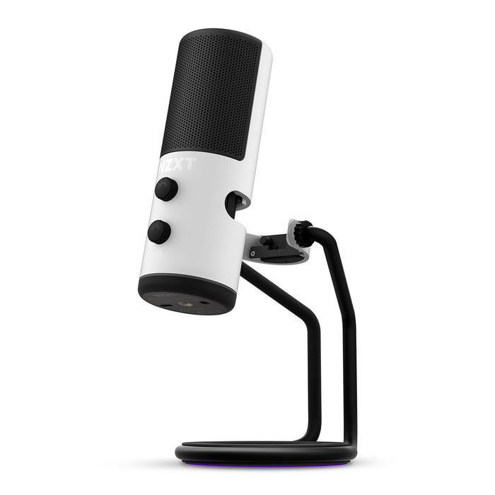 NZXT Capsule Cardioid USB Streaming / Gaming Microphone Unidirectional Cardioid Polar Pattern, White