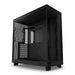 nzxt h6 flow gaming pc case atx black