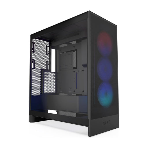 nzxt h7 flow gaming pc case atx rgb