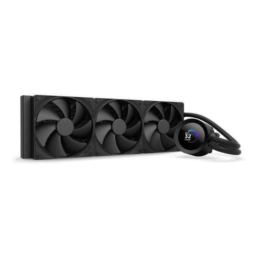 360mm CPU Liquid Cooler, AIO, black.