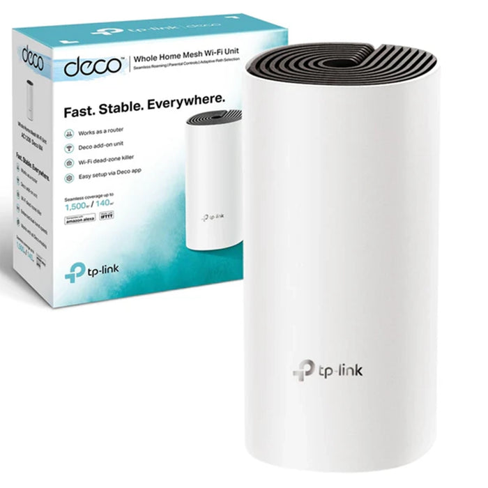 TP‑Link AC1200 Whole Home Mesh Wi‑Fi System in white with internal antennas.