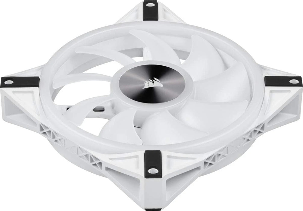 Corsair iCUE QL140 RGB 140mm White PWM Fan Dual Kit with Lighting Node CORE