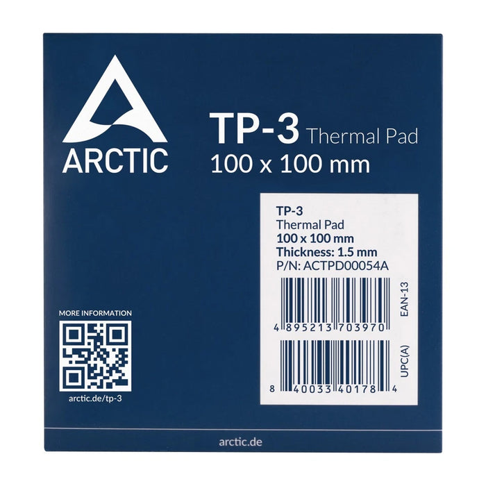 ARCTIC TP‑3 Thermal Pad 100×100×1.5mm – Premium Performance Sheet