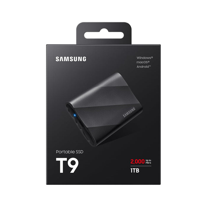 Samsung T9 Portable SSD 1TB, Up to 2,000MB/s, USB-C, External Solid State Drive