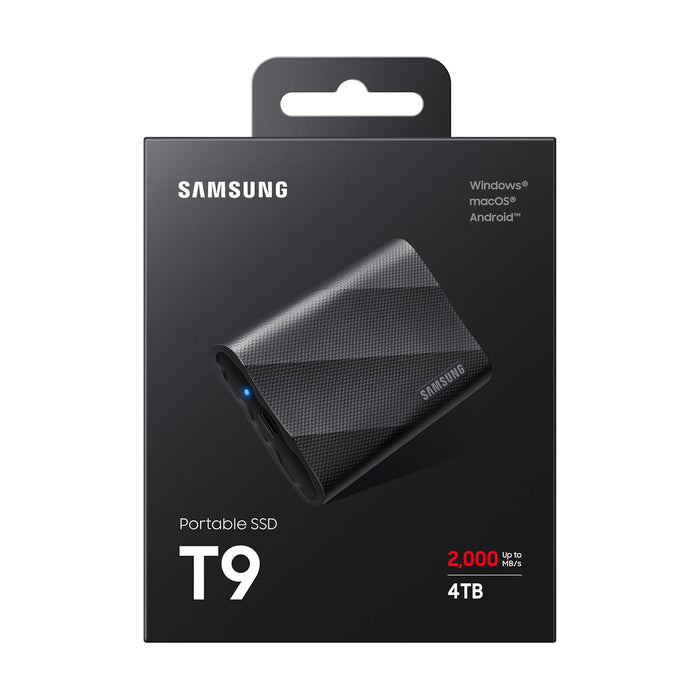 Samsung T9 Portable SSD 4TB, Up to 2,000MB/s, USB-C, External Solid State Drive