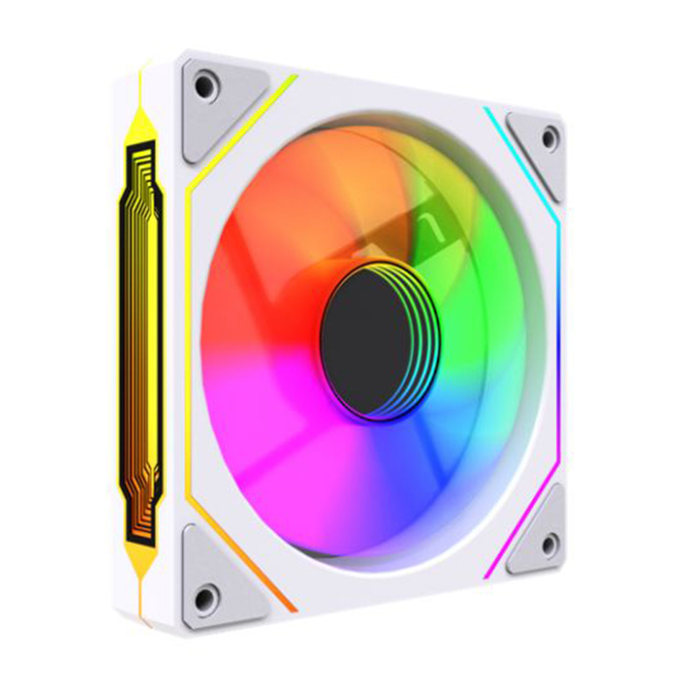 Vida Infinity02 Reverse 120mm ARGB PWM Case Fan, Infinity Mirror White ...
