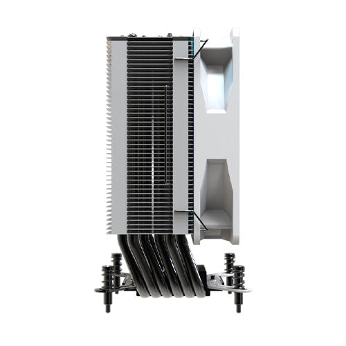 Vida Boreas White ARGB Heatsink & Fan Air Cooler, Intel/AMD, 2000RPM Hydraulic Fan, 220W TDP, White