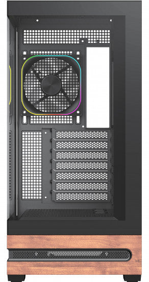 Vida Elegance Black ARGB Case, with Front and Side Glass Panels