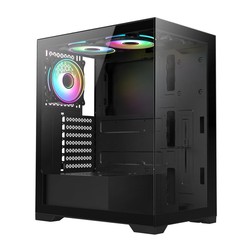 glass font & side pc case atx