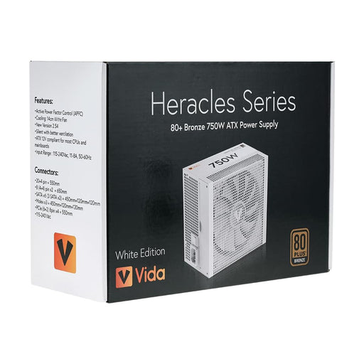 white 750w atx psu 80+ bronze 