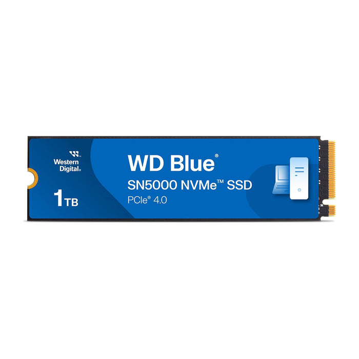 WD Blue SN5000 1TB NVMe M.2 SSD, PCIe4, 5150MB/s Read, 4900MB/s Write, Solid State Drive