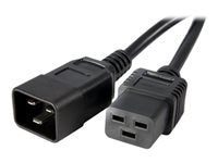 C19 To C20 Power Cable, Heavy-Duty Extension Cord - 20A, 250V, 12 AWG, 6 Ft. (1.8 M), Black