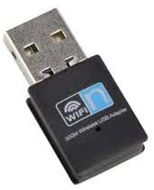 Evo Labs Mini USB 2.0 Wireless Adapter, 300Mbps WiFi Adapter 2.4GHz, NPEVO-N300USBAD, Compatible with Windows, Mac, Linux